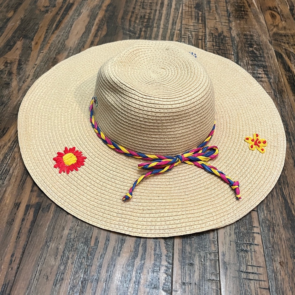 Sun / Gardening / Beach Embroidered Hat